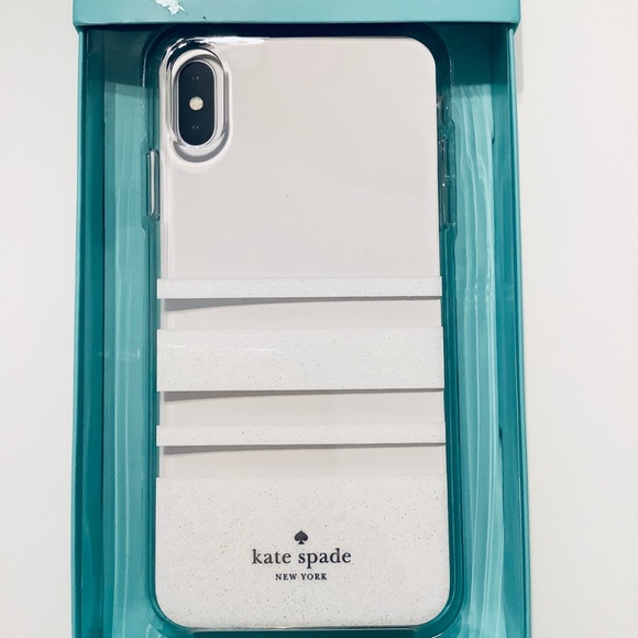 New Kate Spade iPhone XS MAX Case Clear White - Picture 3 of 6